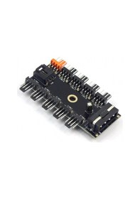Resim 10 Port 4 Pin Fan Çoklayıcı Molex Power Switch PWM Çoğaltıcı HUB 