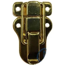 Resim Sandık, Kutu Klipsi, Ön Kilidi - 48x30mm, Altın, 1 Adet Çok Renkli 