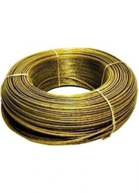 Resim ÜN.K Ünallar Tarım 20 Metre Izoleli Çelik Halat 4 mm Izoleli Halat Çelik Halat Izoleli Çelik Çamaşır Ipi 4 mm 