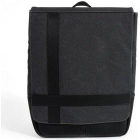 Resim Erkek Sırt Çantası 35 20 Cm Kanvas Kumaş Laptop Bölmeli Business Sırt Çantası Okul Çantası Mega Bag Siyah 