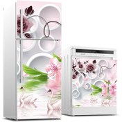 Resim Jasmin2020 Buzdolabı Ve Bulaşık Makinası Sticker Kaplama Etiketi Kuğular 