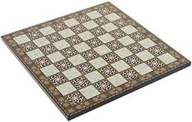 Resim GiftHome Metal Klasik Satranç Takımı Antik ve Sedef Tahtası 