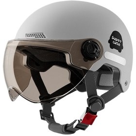 Resim Araba Ve Motosiklet Yarım Kask Bisiklet Kaskı-gri 01 