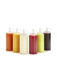 Resim Şeffaf Kapaklı Sızdırmaz Yağlık Sosluk Şişesi Plastik Yağdanlık 400 Ml. Ap-9028 5570 