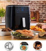 Resim TEFAL Premium Yağsız Fritöz Airfryer, 6,5L Geniş Kapasite, Hava ile Kızartma & Izgara & Buharlı Pişirme 