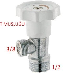 Resim Taharet Musluğu Ara Musluk Zarf Musluk 1 Adet Beyaz 