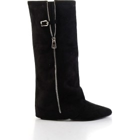 Resim Siyah Hakiki Deri Kadın Çizme K03678029002 Siyah 
