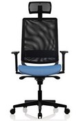Resim Bürosit Reflex 9 Başlıklı Plastik Mavi Yönetici Koltuğu 