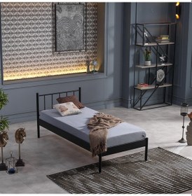 Resim Bedliga Falez-S Tek Kişilik Metal Karyola 90X190-90X200-120X200 