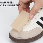 Resim 1 adet Suede Ayakkabı Temizleyici Kauçuk Silgi - Sneaker, Giysi, Cam, Duvarlar, Zeminler, Mobilyalar için Elektriksiz Leke Giderici - Çok Fonksiyonlu Kuru Temizlik Silme Aracı, Nazik Kumaş Bakımı, ABS Malzeme, Noel Tatili Teması, Kampüs İlgili 