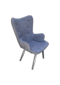 Resim Evimeaksesuar Kelebek Poliüretan(Dökme Sünger) Berjer & Sandalye Gri 