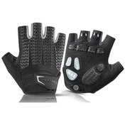 Resim Rockbros S169B Outdoor Spor Yarım Parmak Bisiklet Eldiveni 