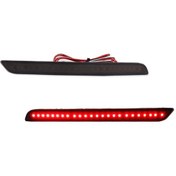 Resim İjdm 2020-2022 Toyota Gr Supra İçin Kırmızı Led Araba Arka Tampon Reflektör Smoked Lens Smoked Lens 