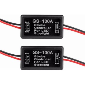 Resim 2x Araba GS-100A LED Fren Lambası Flaş Kontrol Cihazı (Yurt Dışından) 