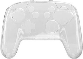 Resim Gamepad Koruma Kılıfı, Şeffaf Kaymaz Kabuk Koruması Kristal Kılıf, Switch Pro Için Şok Emici Gamepad Kapağı, Oyun Aksesuarları, 5,94x4,49x1,5 Inç, Şeffaf 
