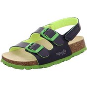 Resim Superfit 0-600124 Erkek Çocuk Lacivert/Yeşil Mantar Sandalet Lacivert 