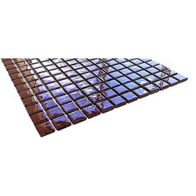Resim MozaiKristaL Tüm yüzeyler için 25x25mm. Çikolata Kahvesi, 31.5x31.5cm. Fileli Cam Mozaik (10 File=1 m2 Fiyatıdır) 