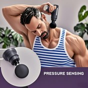 Resim Kompakt Yüksek Torklu Masaj Tabancası İçin Tüm Aksesuarları İçeren 6 Parça Set, Derin Doku Rahatlatma İçin Tasarlanmış, USB Şarj Edilebilir, Şık Renk Tasarımı ve Ergonomik Kolu ile Güçlü Bir Motor, Sırt ve Boyun Rahatlatma İçin Şarj Edilebilir Masaj Aleti. 