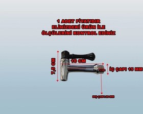 Resim Ender T Sahlep Musluğu Dıştan Dişli 1/2 Parmak Teflonlu 