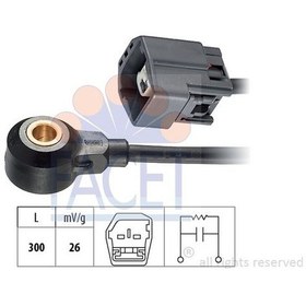 Resim Facet 9.3105 Vuruntu Sensoru Ford Focus Iı 04 Mondeo 07 14 Volvo C30 1.8 S40 Iı Jaguar Xe X760 2.0 15 Xf X250 2.0 1 