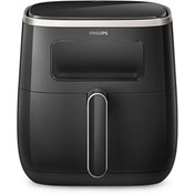 Resim Philips Camlı XL Fritöz Airfryer 5.6 Litre YENİ SERİ 