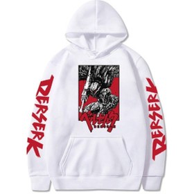 Resim GALASHOP Berserk Moda Beyaz Hoodie Model12 