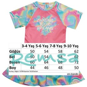 Resim Adasea Uv Korumalı Kısa Kollu Şortlu Elbise Mayo Kız Çocuk Yüzücü Mayo 5228 Pembe Pembe01 Pembe 