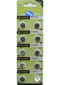 Resim Tianqiu AG9 LR936H 394A Alkalin Düğme Pil 10'lu 