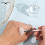 Resim Beauty Planet Profesyonel Yüz Fırçası - Mini fan şeklinde Açık Bej bakım fırçası, Yumuşak Naylon Kıllarla, Yüz için, Salon, Spa, Ev Kullanımı - Nazik peeling, Serum, Esans, Makyaj Uygulaması - Beauty Planet, Cilt Bakım Rutini, Şık Tasarım, Yüksek Kaliteli Malzemeler 