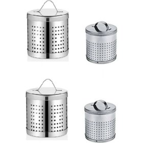 Resim Feyza Design Çaydanlık Içi Süzgeç Seti, 2 Farklı Boy, 4lü Kahve ve Çay Süzgeci Seti 