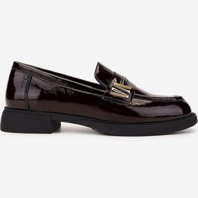 Resim Valmenti Kadın Hakiki Deri Bordo Rugan Loafer Ayakkabı 35 5648 Bn Ayk Sk24-25 Bordo Rgn Bordo Rugan 