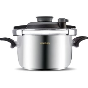 Resim Emsan Vera Düdüklü Tencere 4 Litre Siyah 