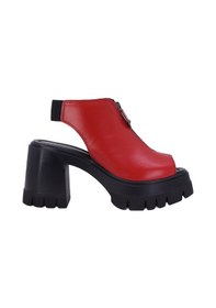 Resim Albishoes Albini 2610911 Hakiki Deri Kadın Topuklu Sandalet Kırmızı 