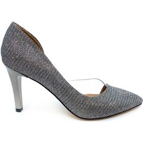 Resim Linda Model 8 CM Topuklu Platin Sim Platin 