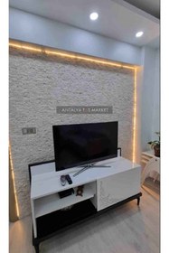 Resim ANTALYA TAŞ MARKET Natural Bej Mermer 2,3x4.8 Fileli Patlatma Taş Duvar Kaplama Gerçek Doğal Taş 