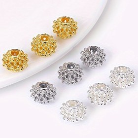 Resim Brassten 18K Altın Kaplama ile Üretilmiş 5 Adetlik Boşluklu Speser Boncuk Seti, Bileklik ve Kolye Yapımında İdeal, Takı Yapımında Boncuklar Arasında Bölme Elemanı Olarak Kullanılabilir. 