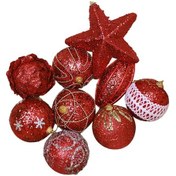 Resim Suntek Yılbaşı Ağacı Asılı Süslemeler Eve Stil-d 