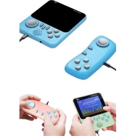 Resim Eco Lounge Çift Konsol 666 Adet Retro Oyun El Atarisi Taşınabilir 3.5 Inç Ekran 