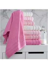 Resim 70x140 4 Lü Havlu Seti Pembe - Blba-148104 Renkli 