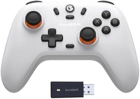Resim GameSir Nova Lite 2.4g Wireless Controller for Windows PC, iPhone, Android, Switch & Steam Deck, Bluetooth Controller Gamepad with Hall Effect Trigger,Turbo,Rumble Vibration(Nova Lite White) 