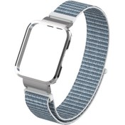 Resim Pilanix Xiaomi Redmi Watch İçin Hasır Desenli Kasalı Kumaş Kordo 
