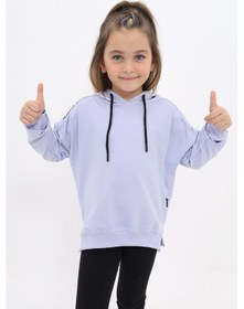 Resim Toontoy Kız Çocuk Nakışlı Sweatshirt Koyu Mavi 