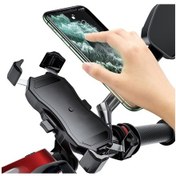 Resim Motosiklet / Bisiklet Yarı Otomatik Kasılma Sabitleme Braketi Telefon Tutucu Diğer 