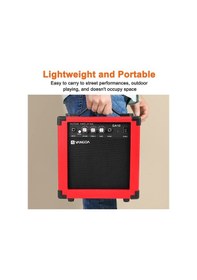 Resim VANGOA Ga10rd Model 10 Wat Elektro Gitar Amfisi Kırmızı 
