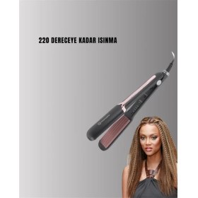 Resim MidasTech DP-134 Saç Tost Makinesi 220°C Isı Ayarlı 360° Dönebilen Kablo Midiastech 