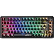 Resim Machenike K500-m81 Kablolu Magnetic Grey Switch Hall Effect Rgb Hotswap Siyah Mekanik Gaming Klavye 