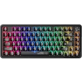 Resim Machenike K500-m81 Kablolu Magnetic Grey Switch Hall Effect Rgb Hotswap Siyah Mekanik Gaming Klavye 