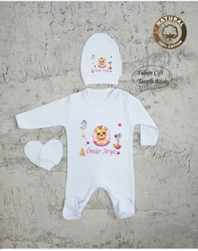 Resim yzc home size dair... Tk09 Isimli Kız Bebek Tulum Şapka Eldiven Set 