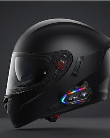Resim Yeni - 935 - Nesil Bluetooth 5.3 Motolet Intercom Rgb Işıklı - Glblseme - 1000m Mesafeli 
