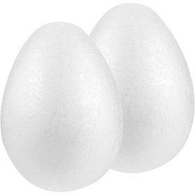 Resim 2 Adet Büyük 8 İnç Beyaz Köpük Yumurta - Paskalya Yumurtası Süsleme, El İşleri, Parti Dekorasyonu için Pürüzsüz, Dayanıklı & Hafif Polistiren Yumurtalar DIY Boyama, Scrapbooking, Sınıf, Ev İçin - Paskalya, Doğum Günü, Düğün, Parti Dekoru, Paskalya Yumurta Süslemeleri, Sınıf El İşleri, Dekoratif Yumurtalar, Pürüzsüz Dokusu, El Yapımı Görünüm, Sağlam Yapı, El İşi Malzemeleri, Etkinlik Planlayıcıları İçin İdeal 